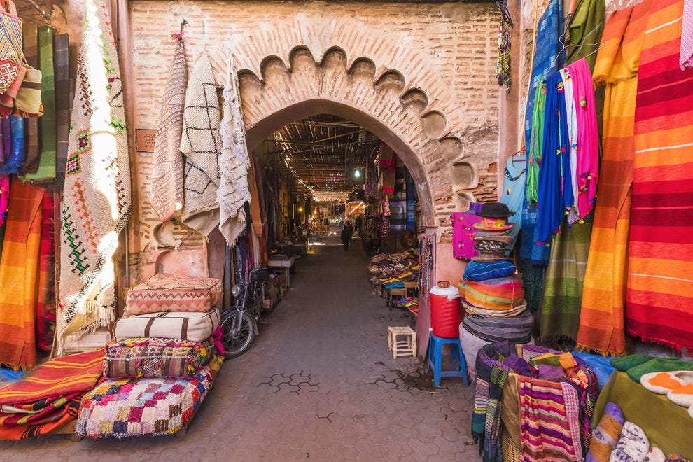 An archway in Marrakesh