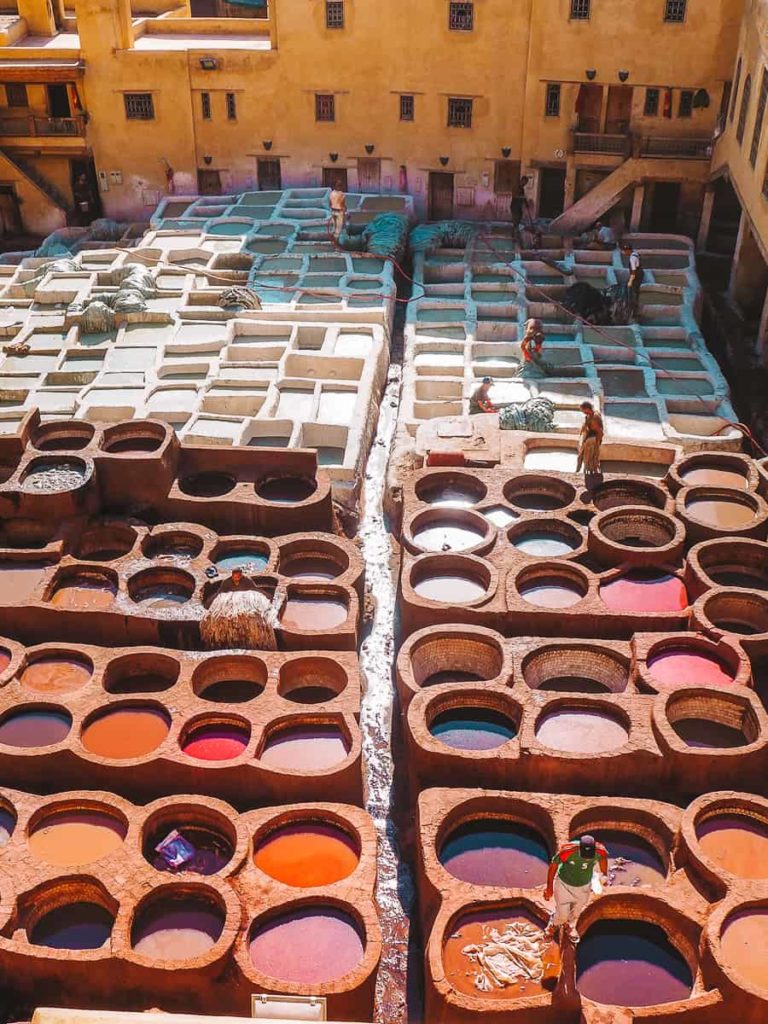 Tannery in Fez Morocco