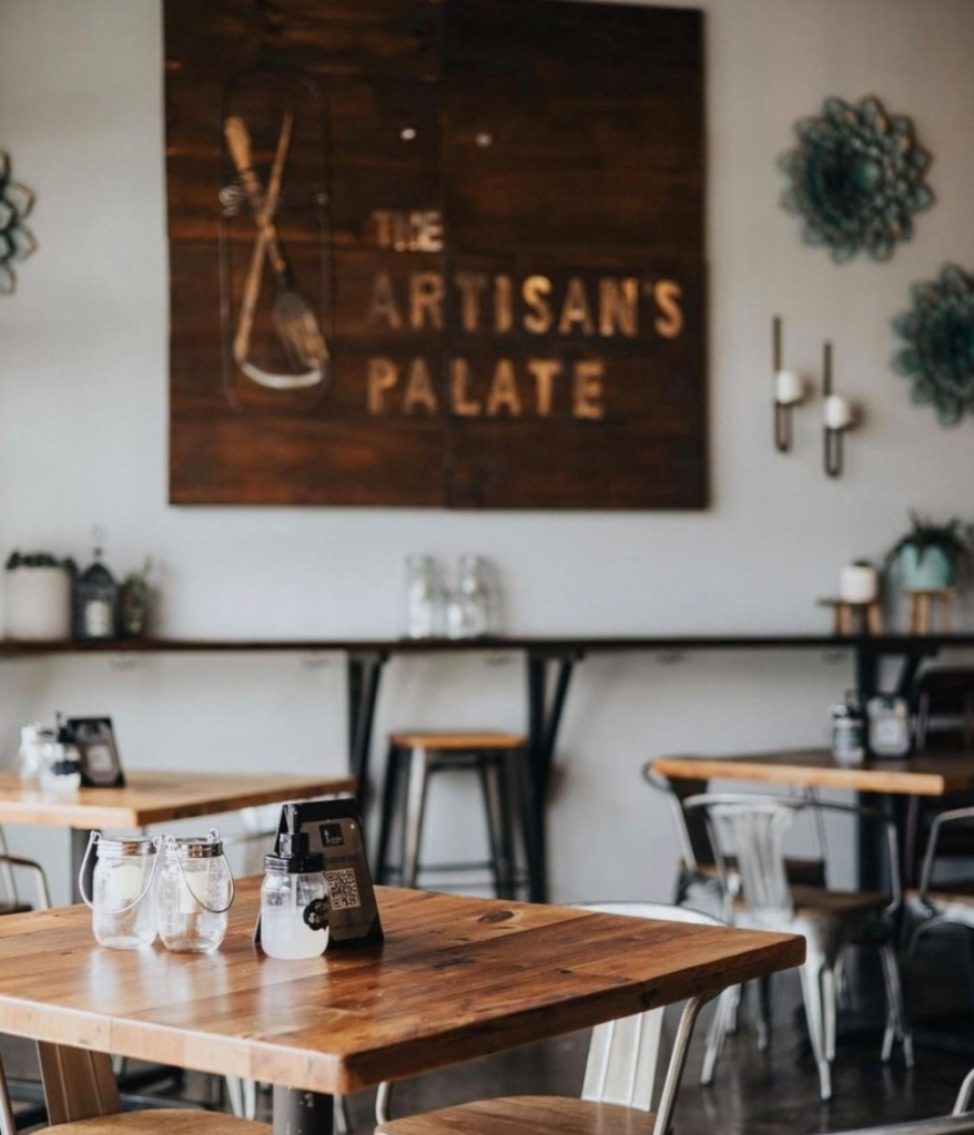 An interior shot of The Artisan's Palate