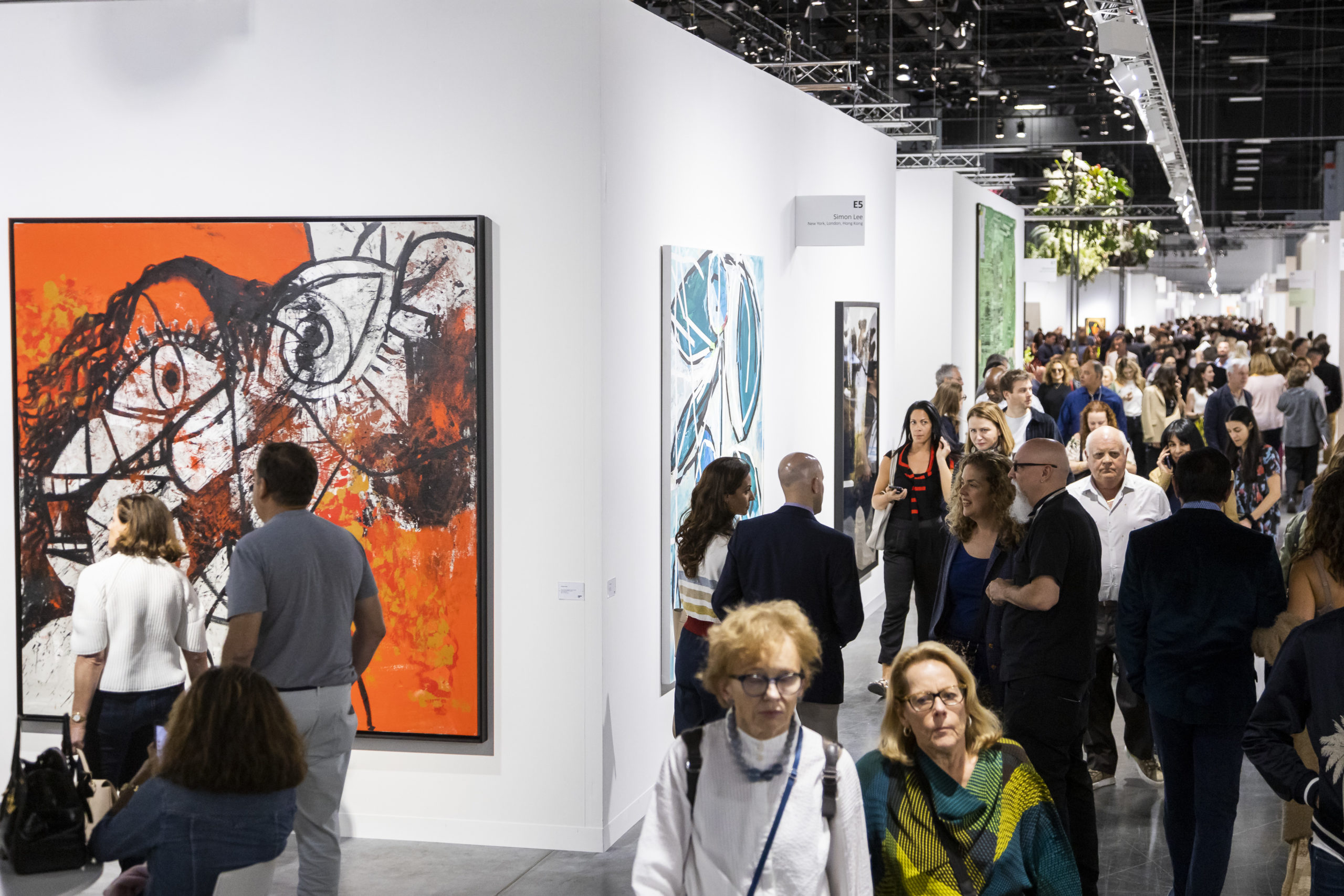 interior shot of Art Basel Miami beach in 2019