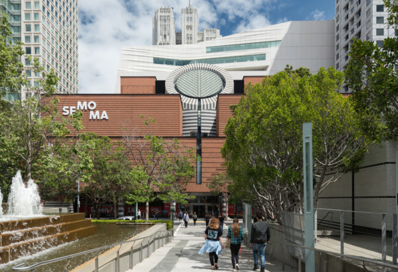 Exterior shot of SFMoMA