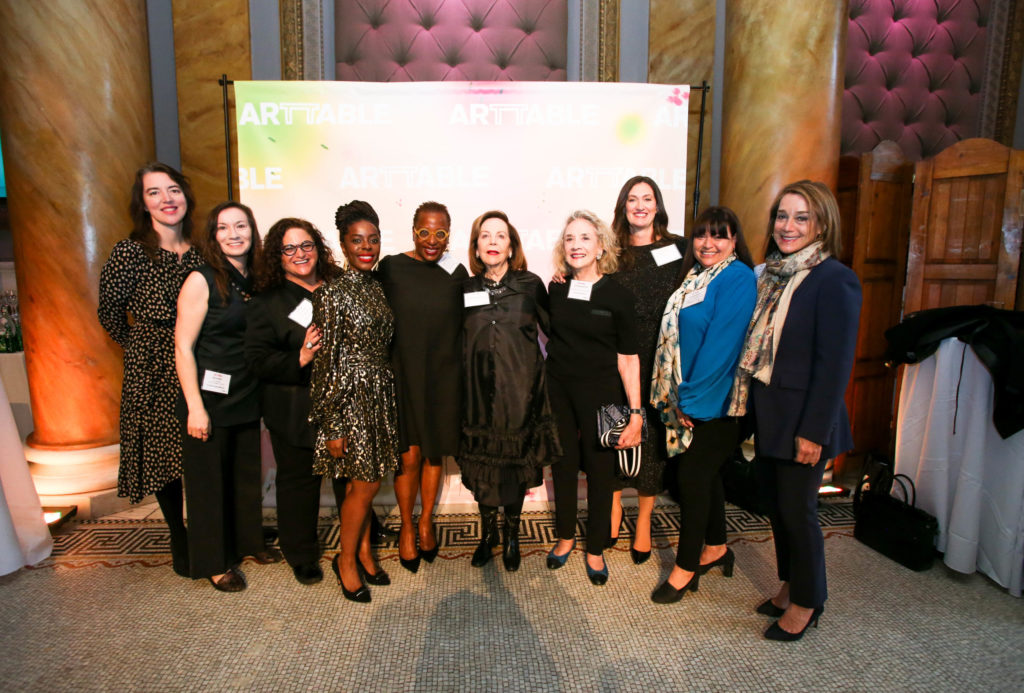 ArtTable Board Members pose for a photo