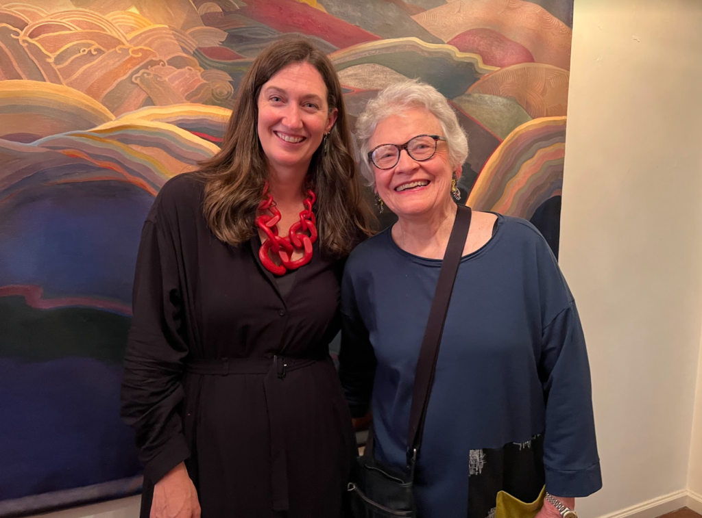 Jessica L. Porter and Carol Cole Levin pose for a photo