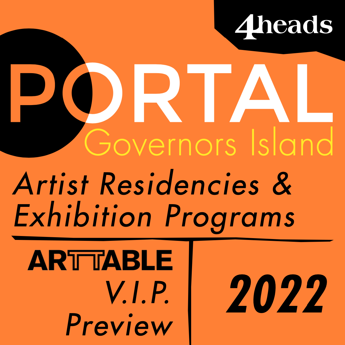 New York | VIP Preview at 4Heads Artists-in-Residence Portal Art Fair on Governors Island