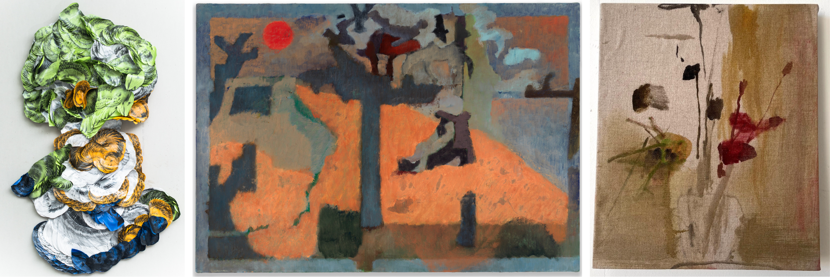 3 artworks side by side