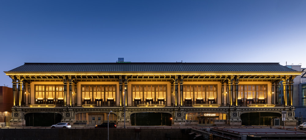 Exterior photo of the Battery Maritime Building in New York