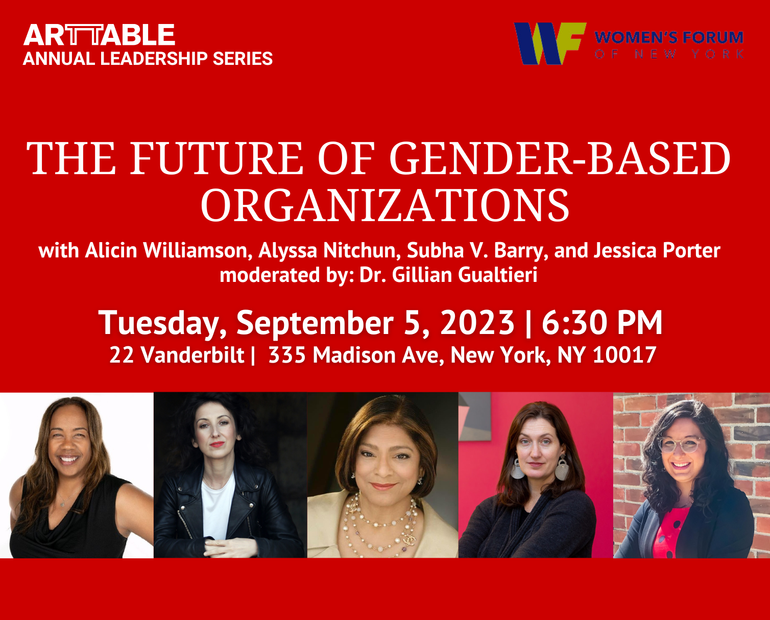 New York | Annual Leadership Series: The Future of Gender-Based Organizations