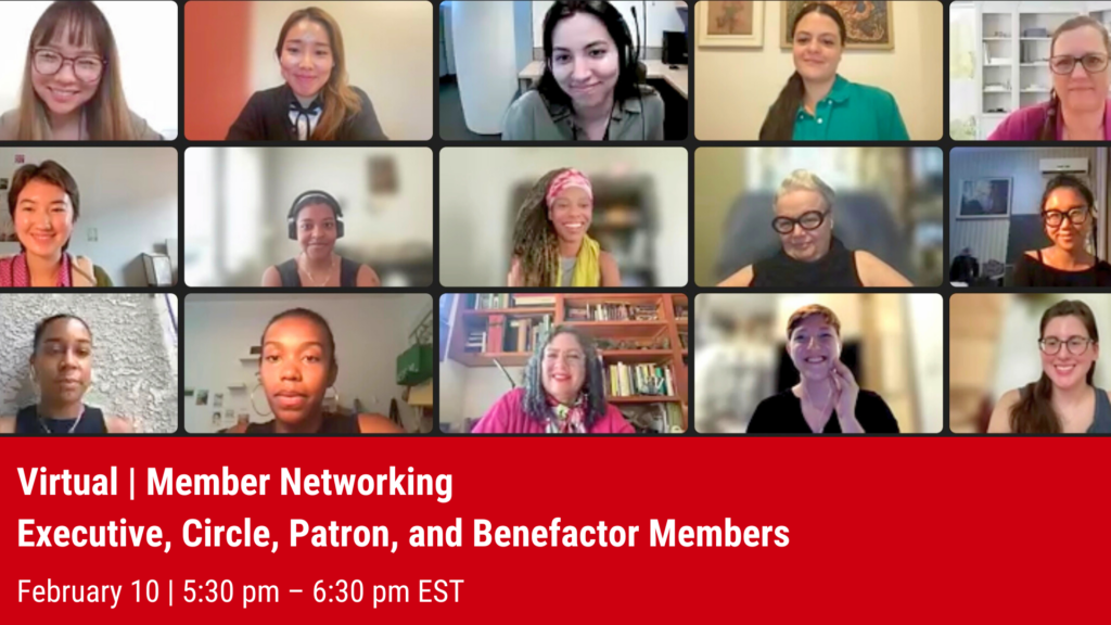 3 rows of 5 blocks with people smiling and video chatting together in a Zoom video. People are of different ages, looks with different backgrounds.