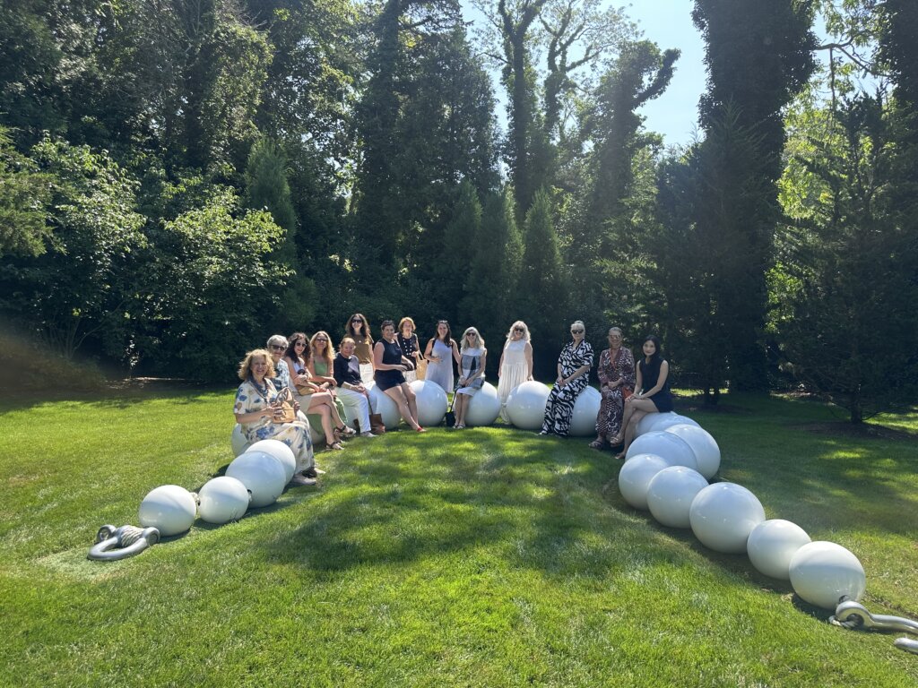 East Hampton, Onna House, exhibition tour, group photo