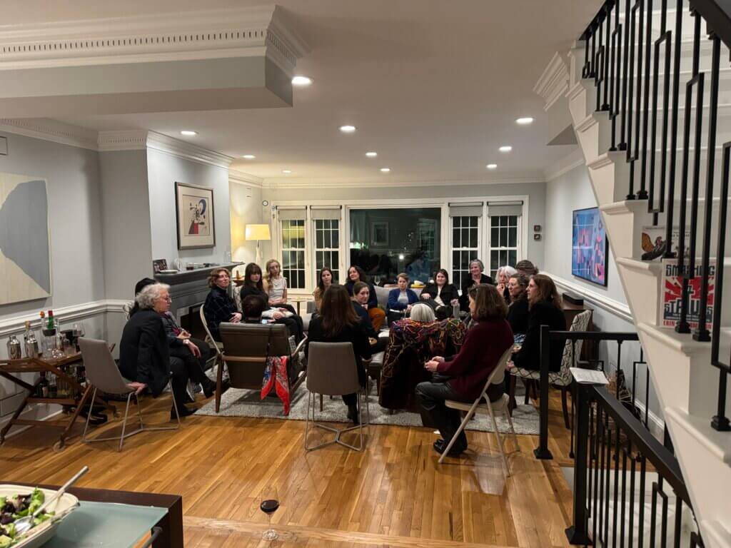 Topic Dinner at Carol Duke's home