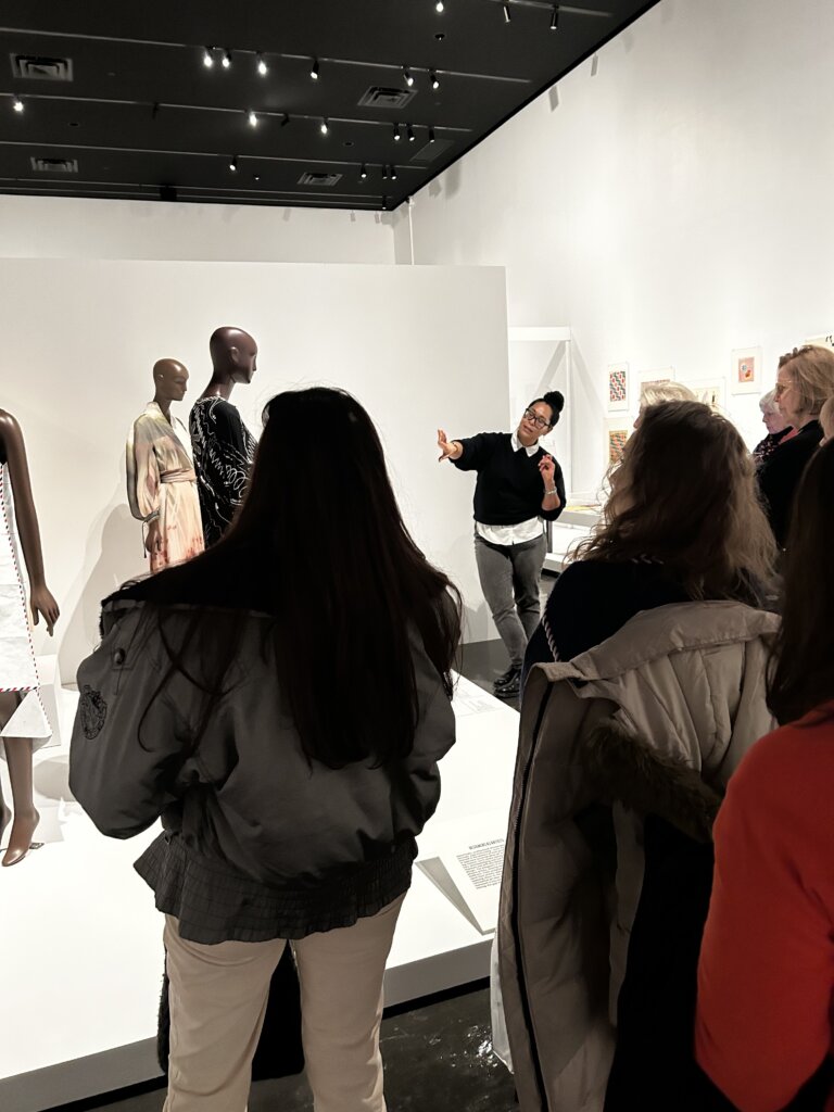 Elizabeth Way leading the ArtTable Tour at FIT