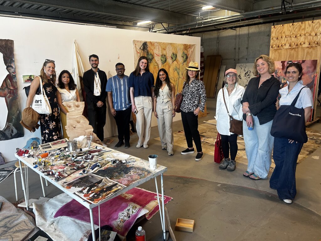 ArtTable group in Aiza Ahmed's studio